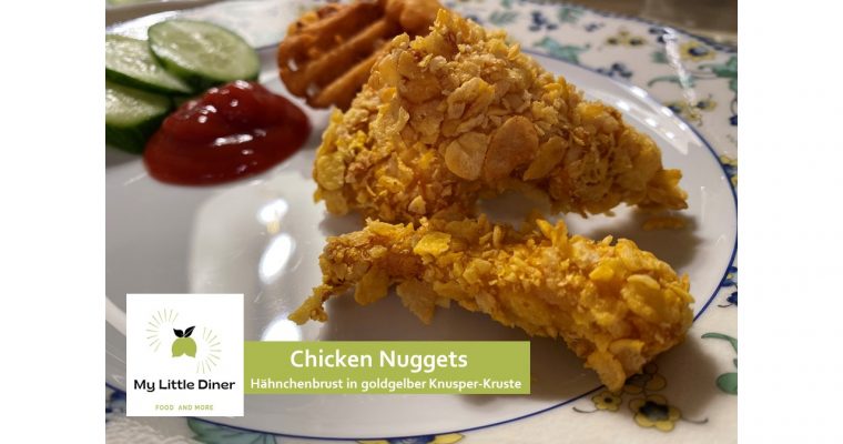 Chicken Nuggets – Hähnchenbrust in goldgelber Knusper-Kruste aus dem Ofen