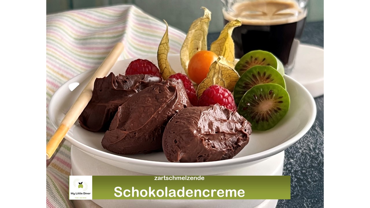 zartschmelzende Schokoladencreme ohne Ei – tolles Dessert – gut vorzubereiten – Thermomix geeignet