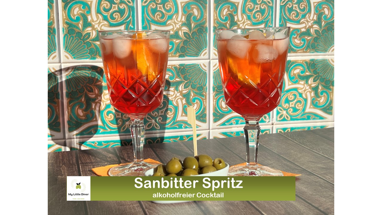 Sanbitter Spritz – alkoholfreier Cocktail – perfekt für heiße Sommertage