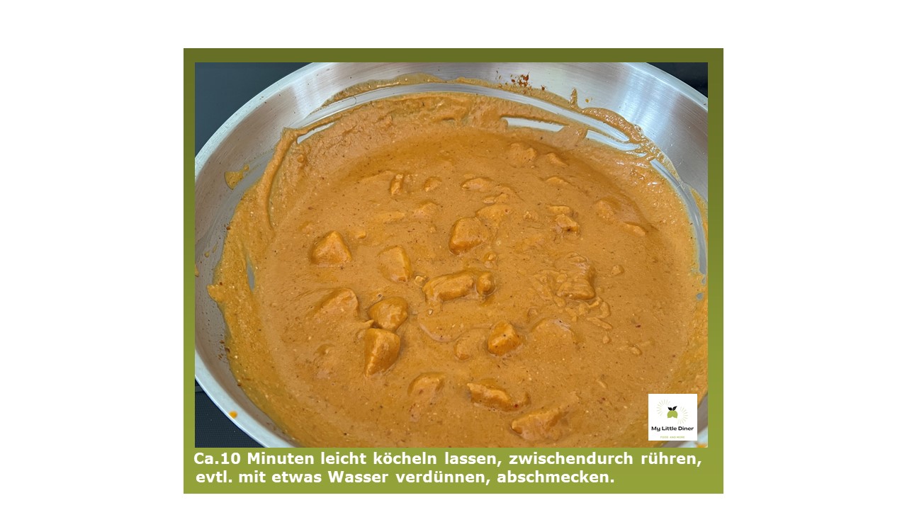 Cremige Erdnuss-Sauce mit Hähnchen - 8.Schritt