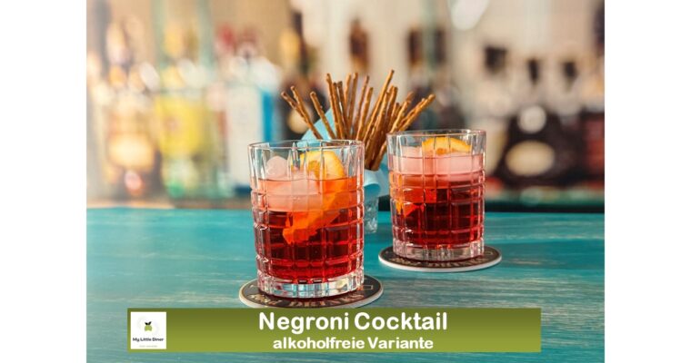 Negroni – alkoholfreie Version des Cocktail Klassikers – mit Sanbitter