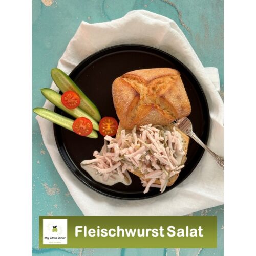 Bild zeigt Rezept Fleischwurst Salat - Rezept Bild