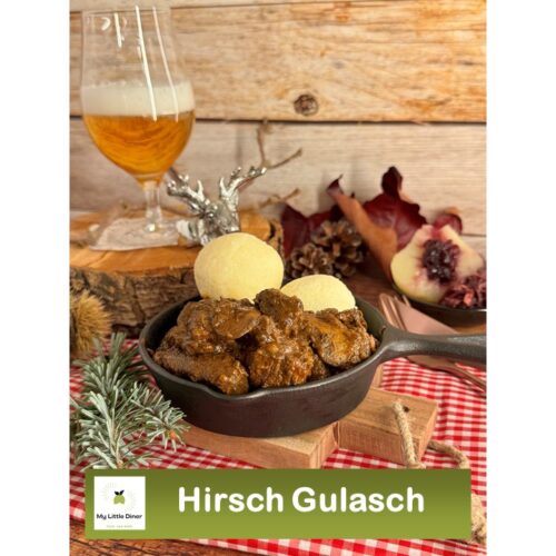 Bild zeigt Rezept Hirsch Gulasch - Rezept Bild