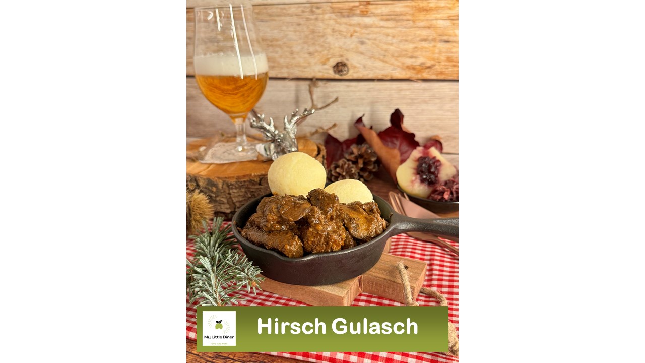 Hirschgulasch - kräftiges Wildgericht - mit Schritt-für-Schritt ...