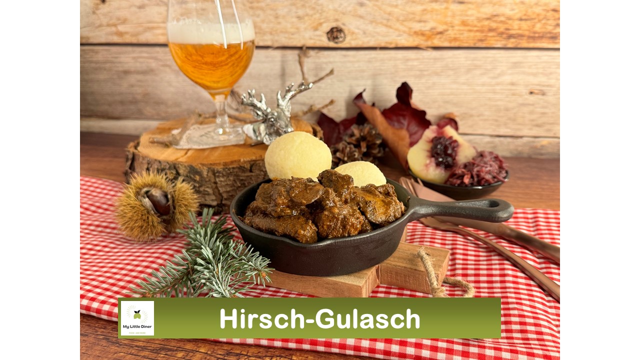 Hirschgulasch – kräftiges Wildgericht – mit Schritt-für-Schritt-Anleitung