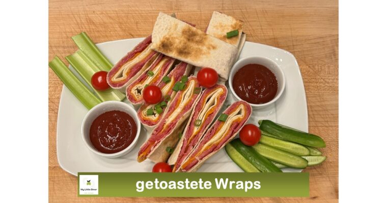 Getoastete Wraps – freestyle Rezept Idee für einen schnellen warmen Snack