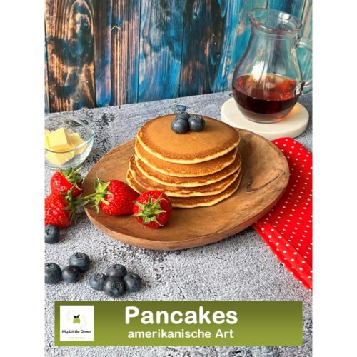 Bild zeigt Rezept Pancakes amerikanische Art - Rezept Bild