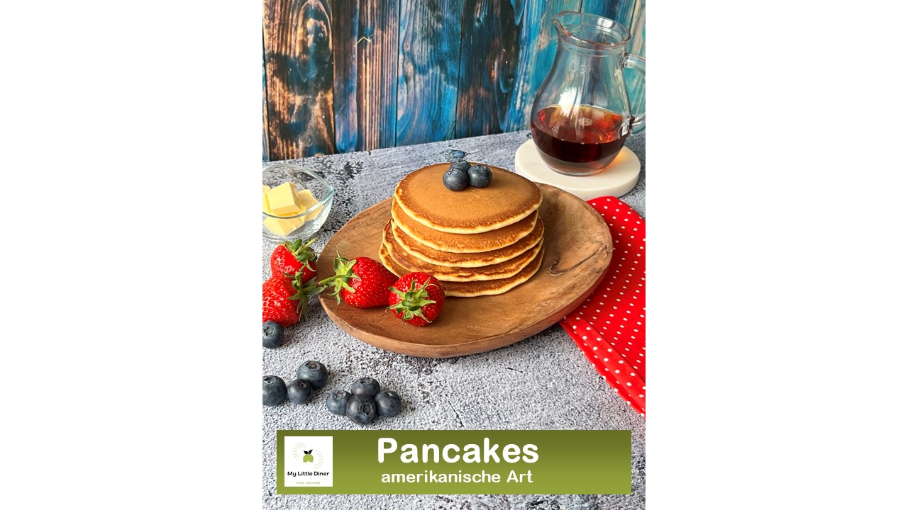 Bild zeigt Rezept Pancakes amerikanische Art - Rezept Bild