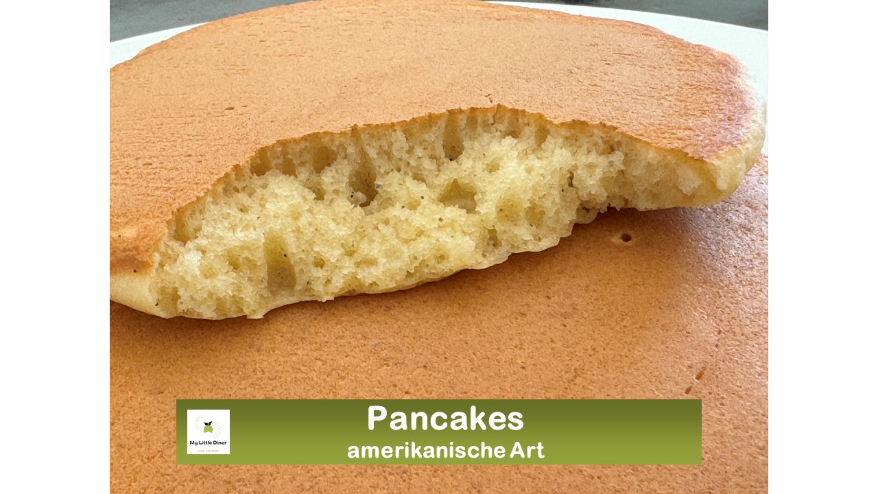 Bild zeigt Rezept Pancakes amerikanische Art - Titelbild2 fluffiger Teig