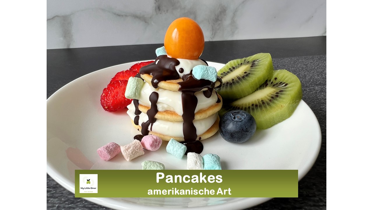 Bild zeigt Rezept Pancakes amerikanische Art - Titelbild6 Dessert als Minitorte