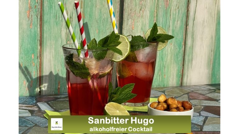 Sanbitter Hugo - alkoholfreier Cocktail - perfekt für den Sommer Sanbitter Hugo - alkoholfreier Cocktail - perfekt für den Sommer