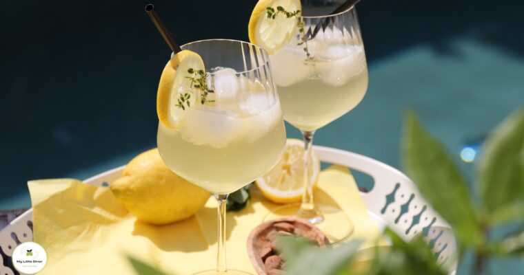 Limoncello Spritz – alkoholfreie Cocktail Variante mit Oleo Saccharum aus Amalfi-Zitronen