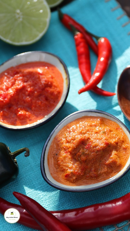 Bild zeigt Chili-Limetten-Sauce - Pinterest Pin1
