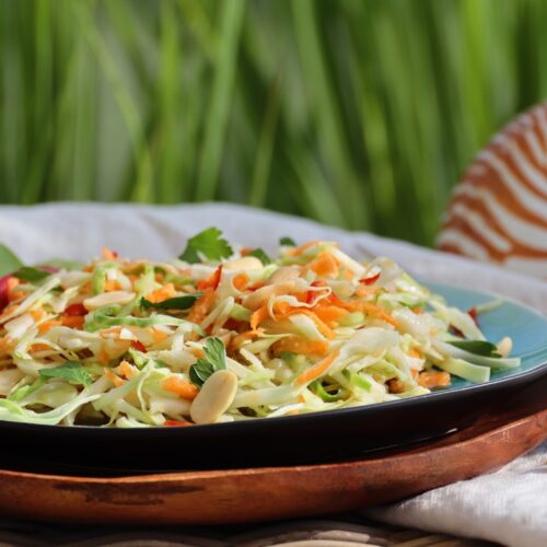 Bild zeigt scharfer Spitzkohlsalat mit asiatischen Aromen - Titelbild1