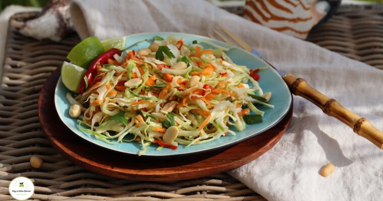 Spitzkohlsalat mit asiatischen Aromen – perfekt für heiße Tage
