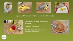 Bild zeigt scharfer Spitzkohlsalat mit asiatischen Aromen - Zubereitung Dressing
