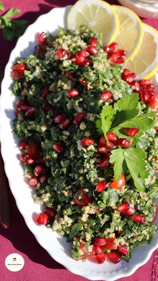 Bild zeigt Tabouleh - Pinterest Pin1
