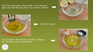 Bild zeigt Zubereitung Dressing für Tabouleh