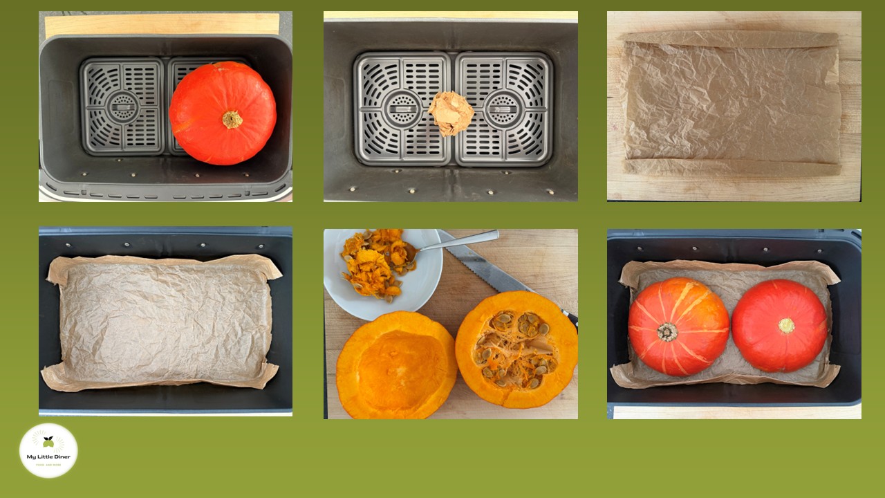 Bild zeigt Zubereitung Kürbispüree aus dem Airfryer_1