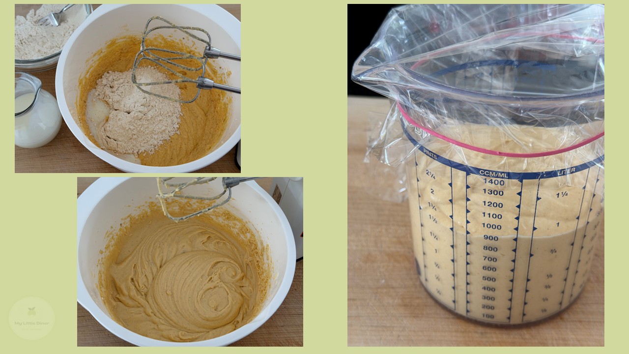 Buttermilch Waffeln Zubereitungsschritte Konsistenz Teig