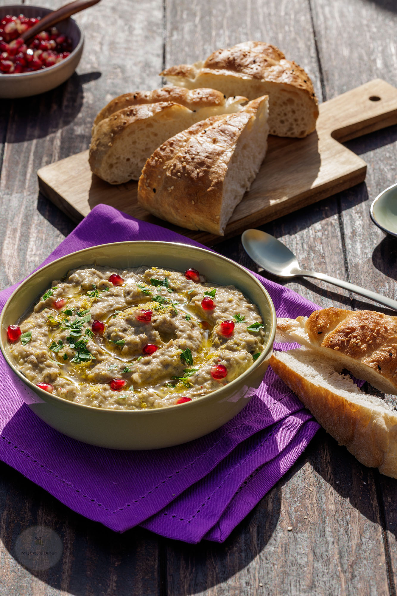 Baba Ganoush – veganer Auberginen Dip aus der Levante Küche